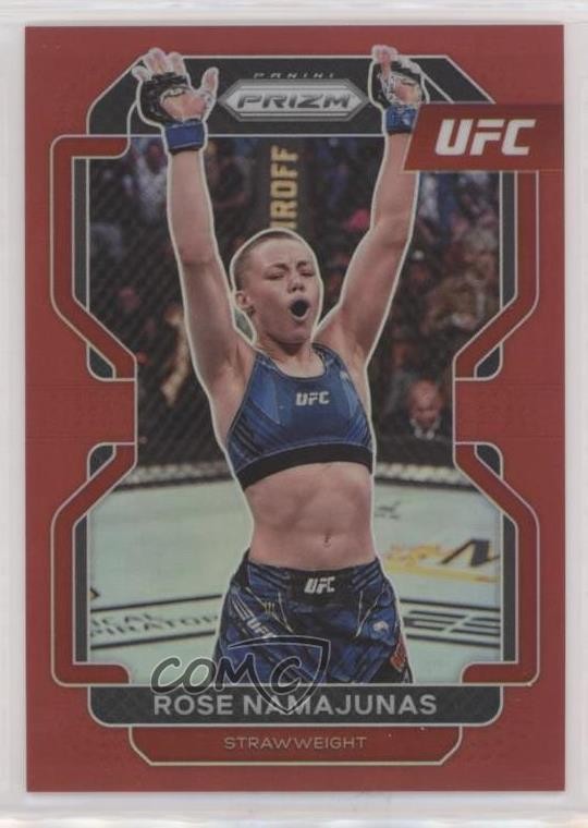 2022 Panini Prizm UFC Red Prizm 227/299 Rose Namajunas #142 0g27