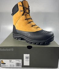 TIMBERLAND SNOWBLADES MEN'S WHEAT WATERPROOF BOOTS SZ 9.5, A1ZAS