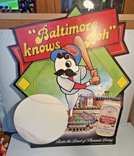 National Bohemian Beer Stand Up Sign B-more knows Boh Memorial Stadium Orioles