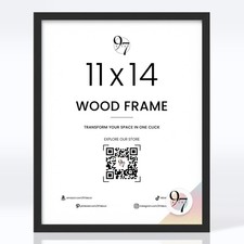97 Decor 11x14 Black Frame - Black 11x14 Picture Frame Wood, Photo Frames 11x...