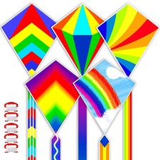 5 Pack Kites,Easy to Fly Kite for Ages 3-5 4-8  Beginners Beach Lawn Family ...
