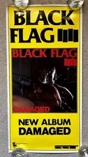BLACK FLAG - Damaged ORIGINAL PROMO POSTER | SST/Unicorn | 14x28 | Punk | RARE!