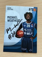 Michael Weathers MLP Academics Heidelberg Autogrammkarte orig. signiert #46259