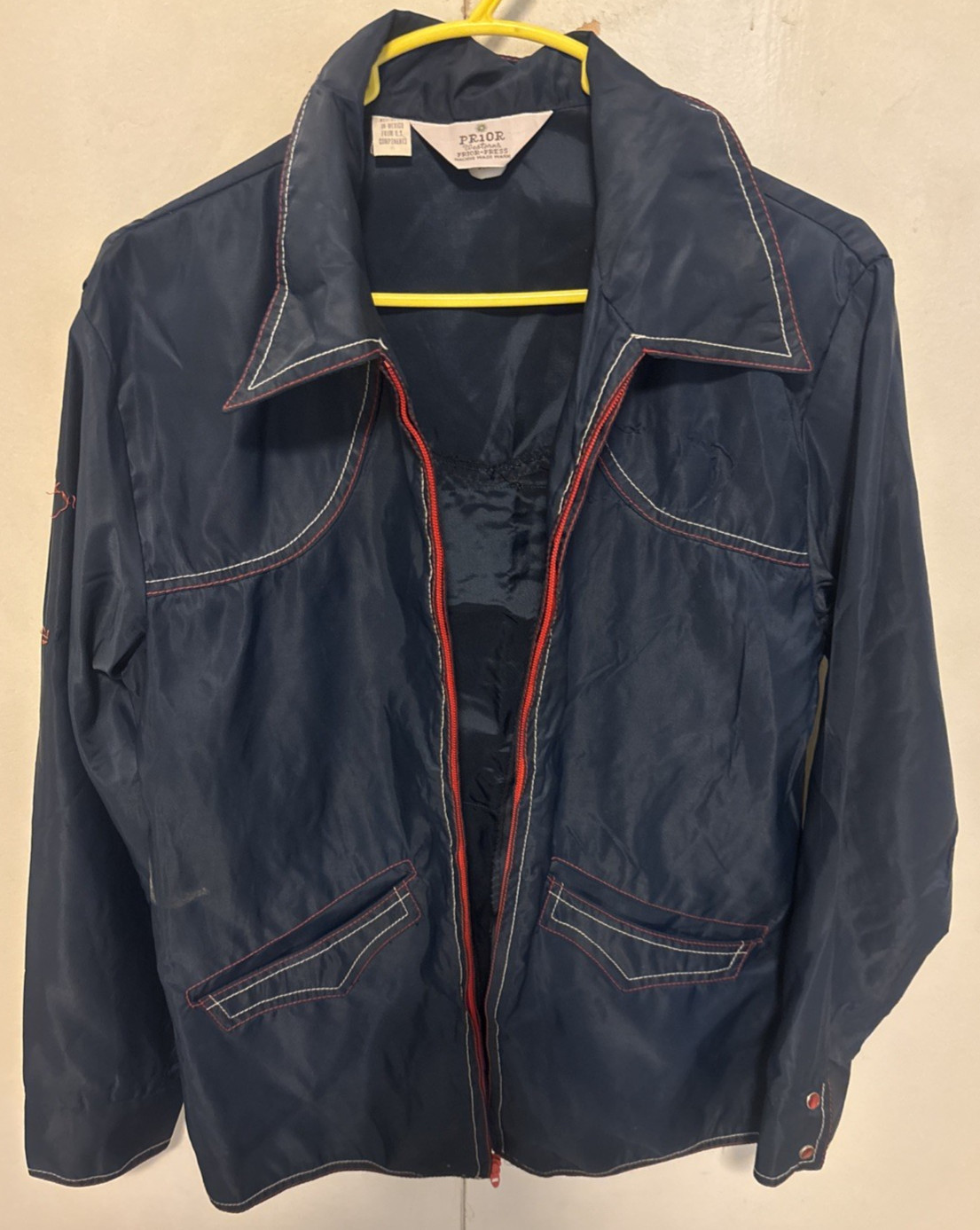 Original Vintage  Jacket with Back Patch  size 36 - image 1