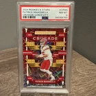Patrick Mahomes 2024 Panini Rookies & Stars Crusade Red Lazer Longevity - PSA 8