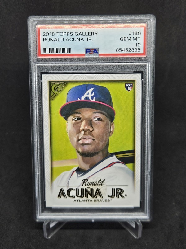 2018 Topps Gallery #140 Ronald Acuna Jr Atlanta Braves PSA 10 RC