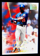 Carlos Delgado Fleer / Skybox Premium card 123, 1999 Blue Jays