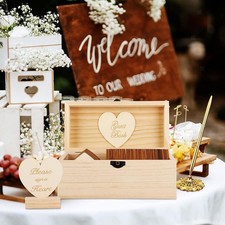 Gästekarten mit Box-Dekor für Gäste zum Unterschreiben bei Partys und
