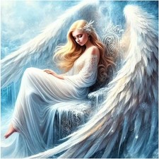 Angel Women Diamond Art Kits for Adults, 5D Diamond Painting Kits for Beginners,