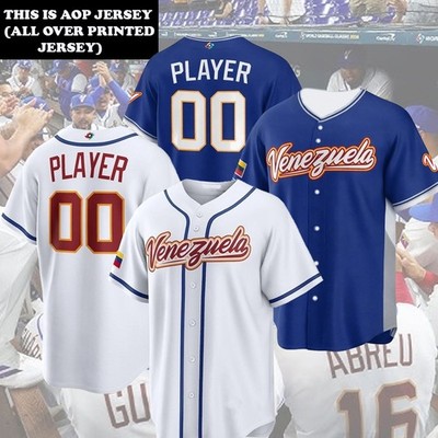 HOT! Custom Venezuela Team 2026 Name & Number Players - Print Gift Fans