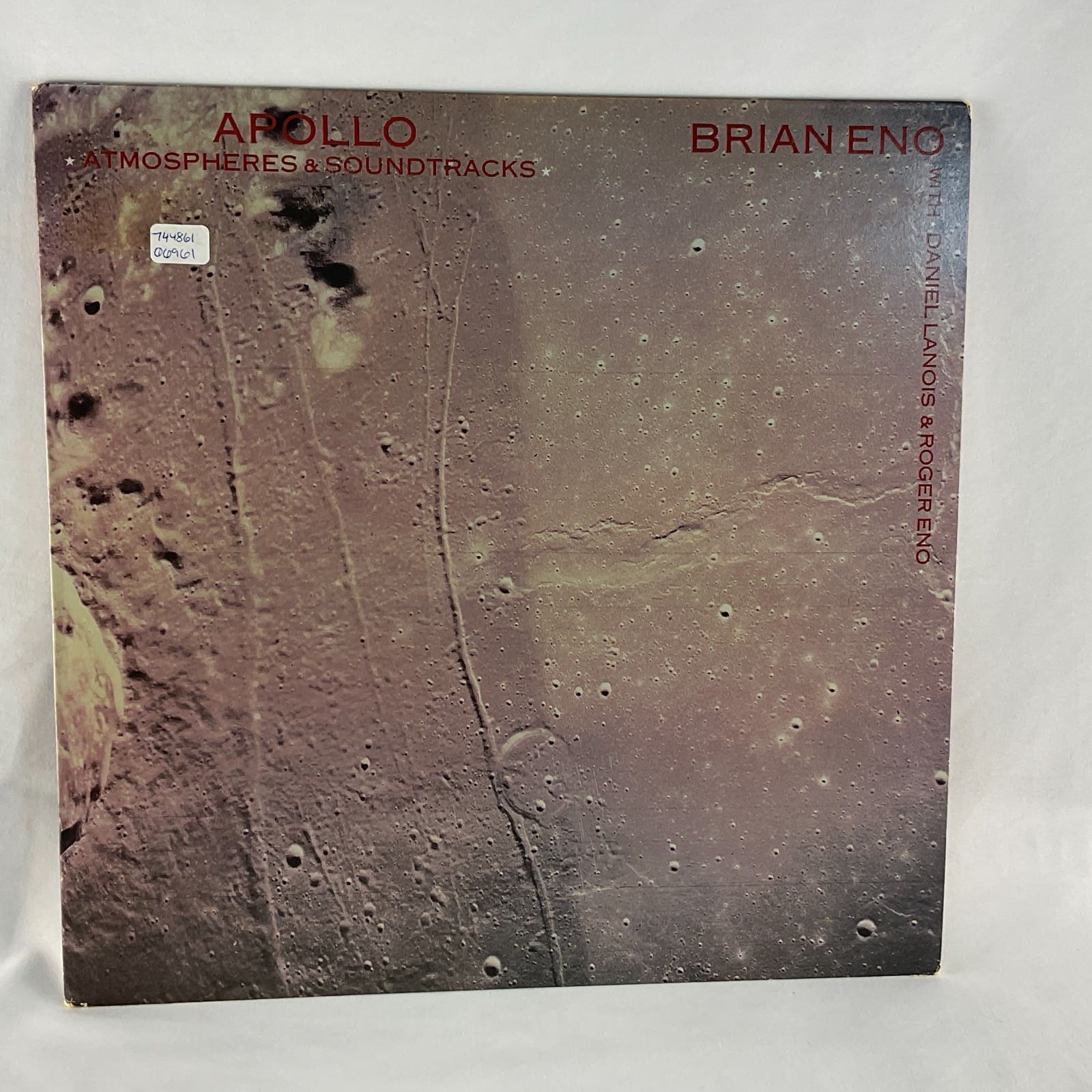 Brian Eno lp Apollo:  Atmospheres & Soundtracks **Editions EG** EX 1983