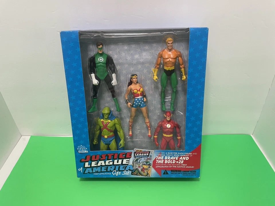 DC DIRECT PRIMERA APARICIÓN LIGA DE LA JUSTICIA DE AMÉRICA PAQUETE DE 5 NUEVO 2002. Foto 3 de 4