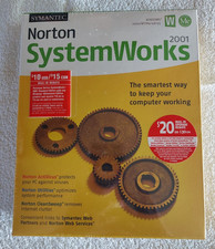 Norton SystemWorks 2001 SYMANTEC Antivirus, Utilities, Cleansweep, sealed in box