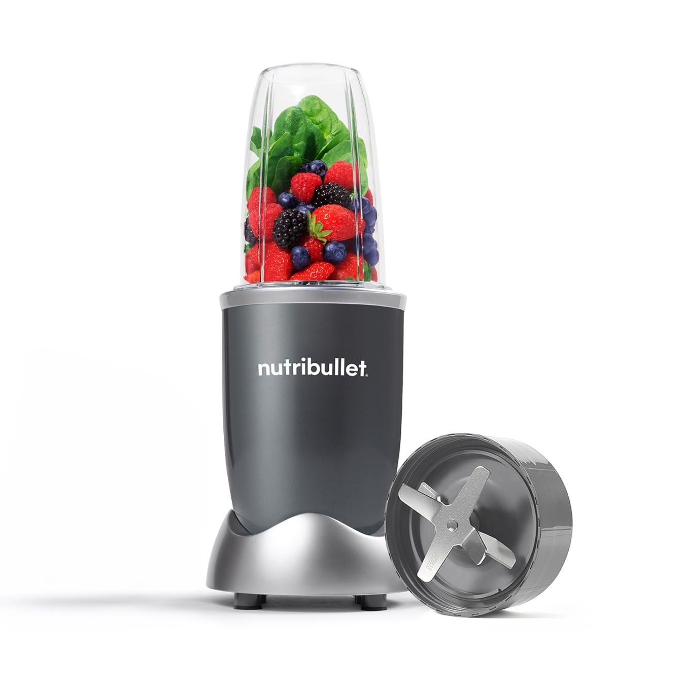 nutribullet 600 Series Starter Kit in Graphite with 700ml Cup - High Speed Nutrient Extractor & Powerful Blender - 600W - Blends Nuts, Ice & Frozen Fruit - Delicious & Nutritious Smoothies - Image 4