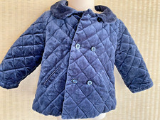 Janie and Jack Thick velour Jacket Button-up Coat Blue Size 6-12m