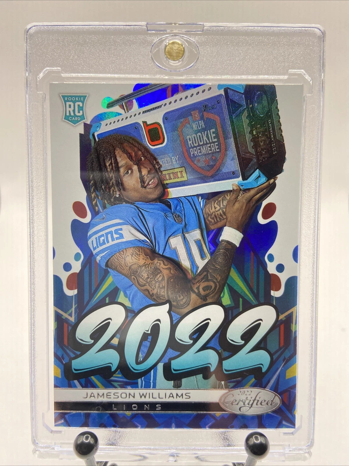 Jameson Williams Panini Certified 2022 #202210 Mirror Black 1/1