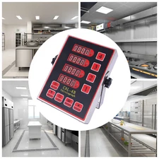 Commercial 4-Channel Digital Kitchen Timer CAL-4B Restaurant Cooking Reminder US