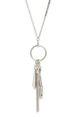 Nordstrom Treasure Bond Women's Long Charm Pendant Necklace NWT 45 Silver
