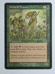 Priest Of Titania Urza S Saga English Mtg Magic Played Ebay
