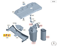 Original Mercedes-Benz A1390909301 Boîtier Avec Filtre à Air OM139 AMG C43