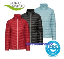 Womens Down Jacket Casual Feather Padded Puffer Jacket Lightweight Coat Red Blue