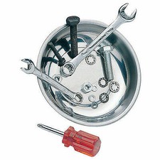 6" 150mm STAINLESS STEEL MAGNETIC DISH TRAY FOR PARTS BOLTS NUTS SCREWS NEEDLES