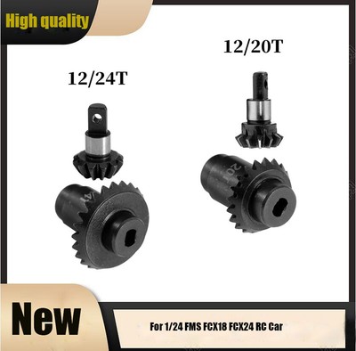 Steel Helical Axle Gears Bevel Gear Set For 1/24 FMS FCX18 FCX24 RC Car Part SDE