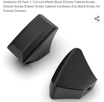 Ravinte 20 Pack Matte Black Cabinet Pulls - 1-14 Qatar - View #3