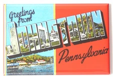 Greetings from Johnstown Pennsylvania FRIDGE MAGNET travel souvenir "style B"