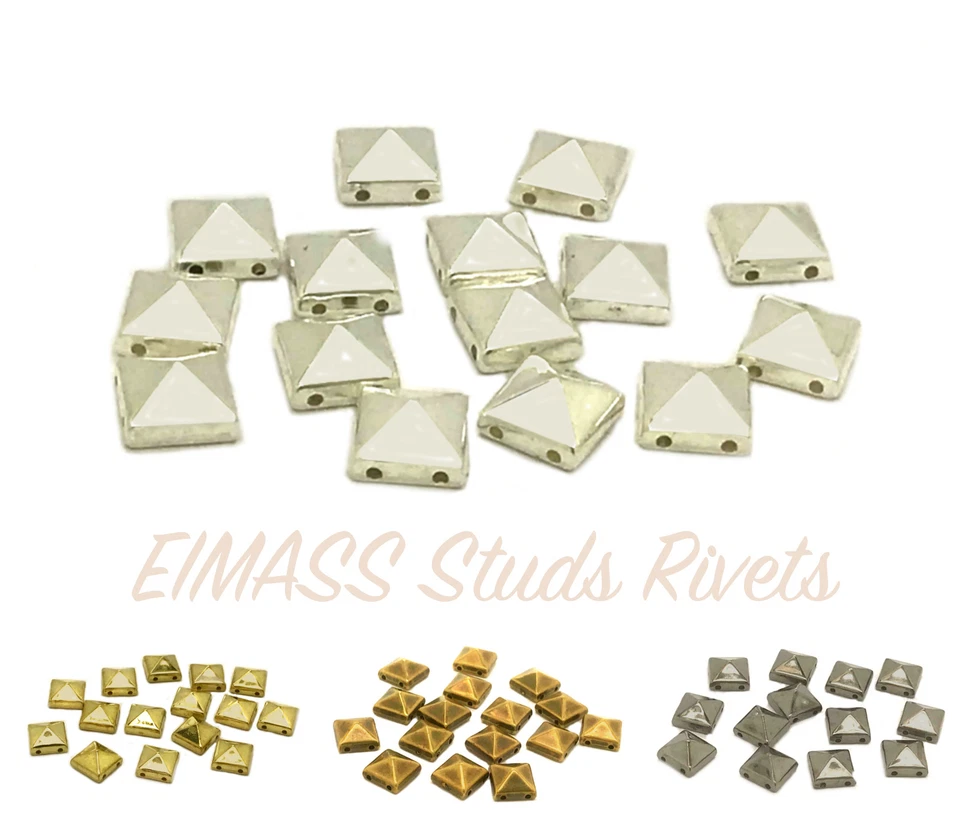 EIMASS® Acrylpyramide Nieten, Perlen, Nähen oder Kleben auf flache Rückseite Perlen zum Basteln