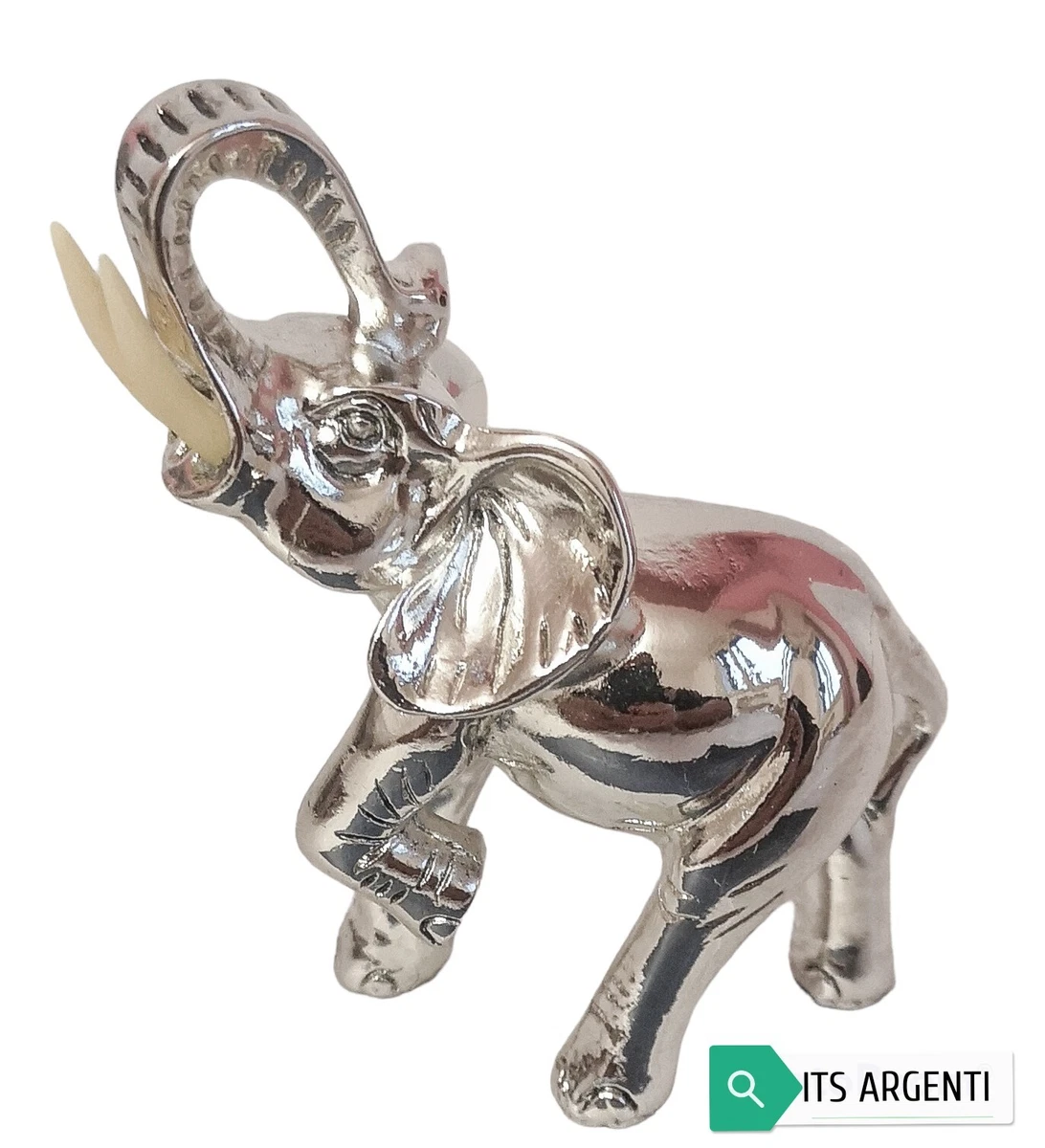 Anello a fascia in argento 925 elefanti - KANOI