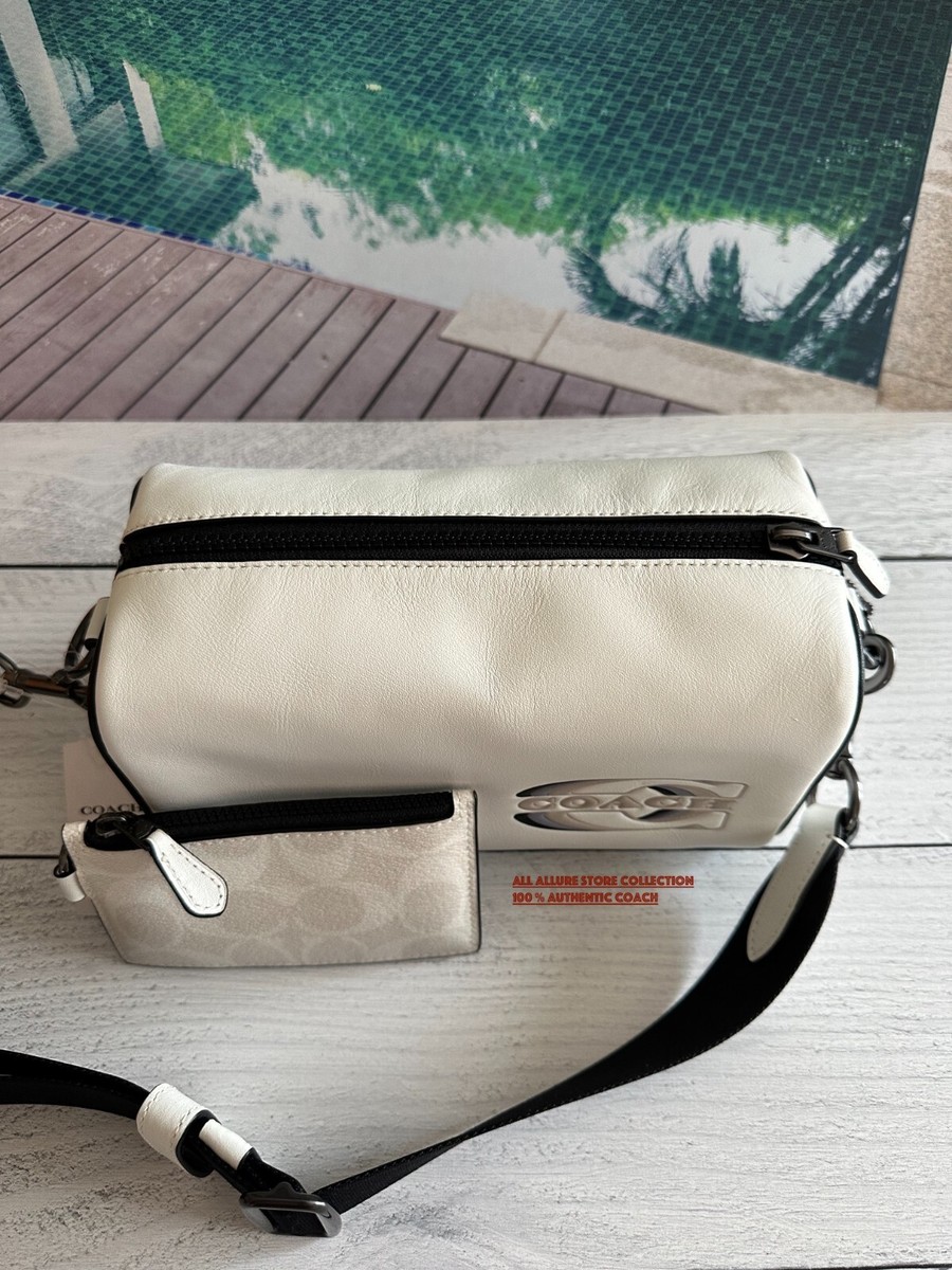 NWT Coach CJ818 Axel Crossbody In Smoother Leather Chalk Multi | eBay