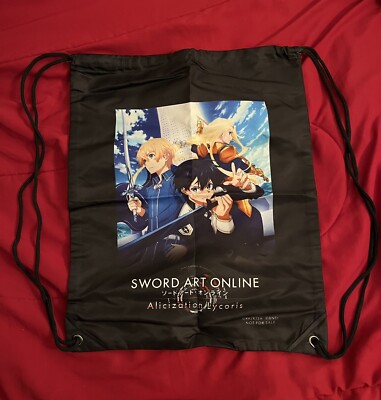 Sword Art Online Alicization Lycoris PS4 Game Promotional Drawstring Bag