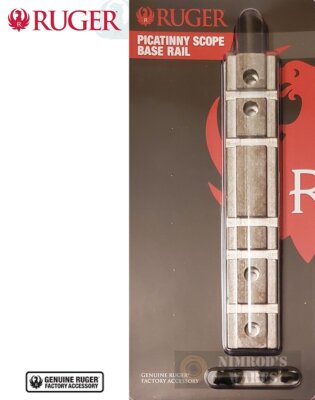 Ruger 10/22 SCOPE BASE for Tip-Off or Weaver Rings Silver OEM 90226 FAST SHIP