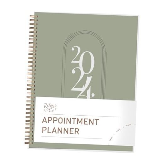 Rileys Appointment Weekly Planner - Annual Weekly & Monthly Planner, Jan - Dec