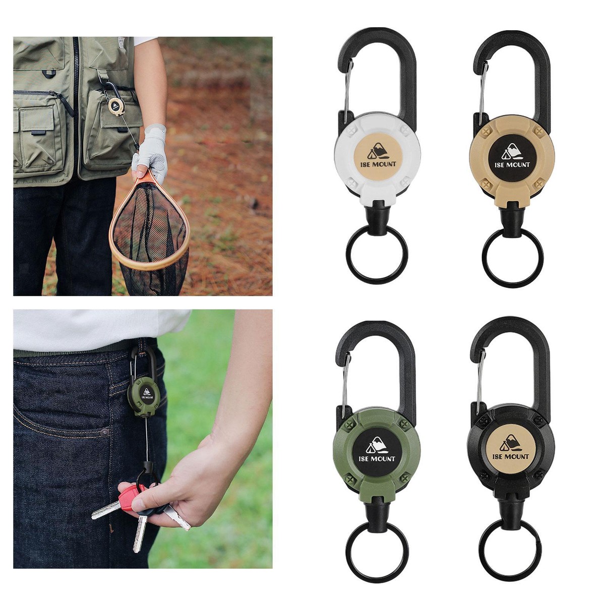 Badge Reel Id Holder Keychain Target SICURIX Quick Clip Oval ID