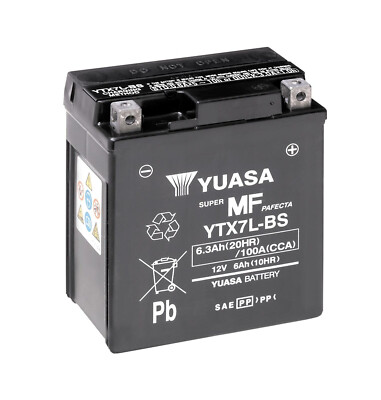 YUASA HONDA 125 CBF 125 M 2008-2010 Motorcycle Battery YTX7L-BS  Compatible UK