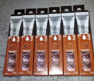 Lot of 6 NIP Loreal True Match Eye Cream in a Concealer C 9-10  Deep