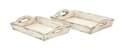 Benzara 木制大浅盘