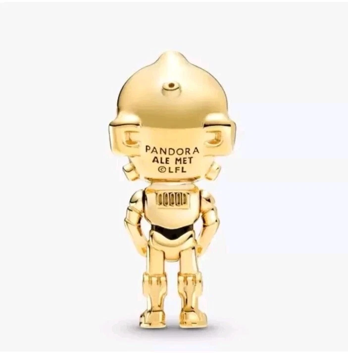 Pandora Star Wars C-3PO Charm 14K Vergoldet BEWEGLICH - Bild 2 von 3