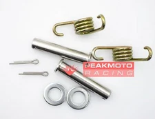 DRC D48-01-119 Stainless Steel Footpeg Pin and Zinc Plated Spring Set