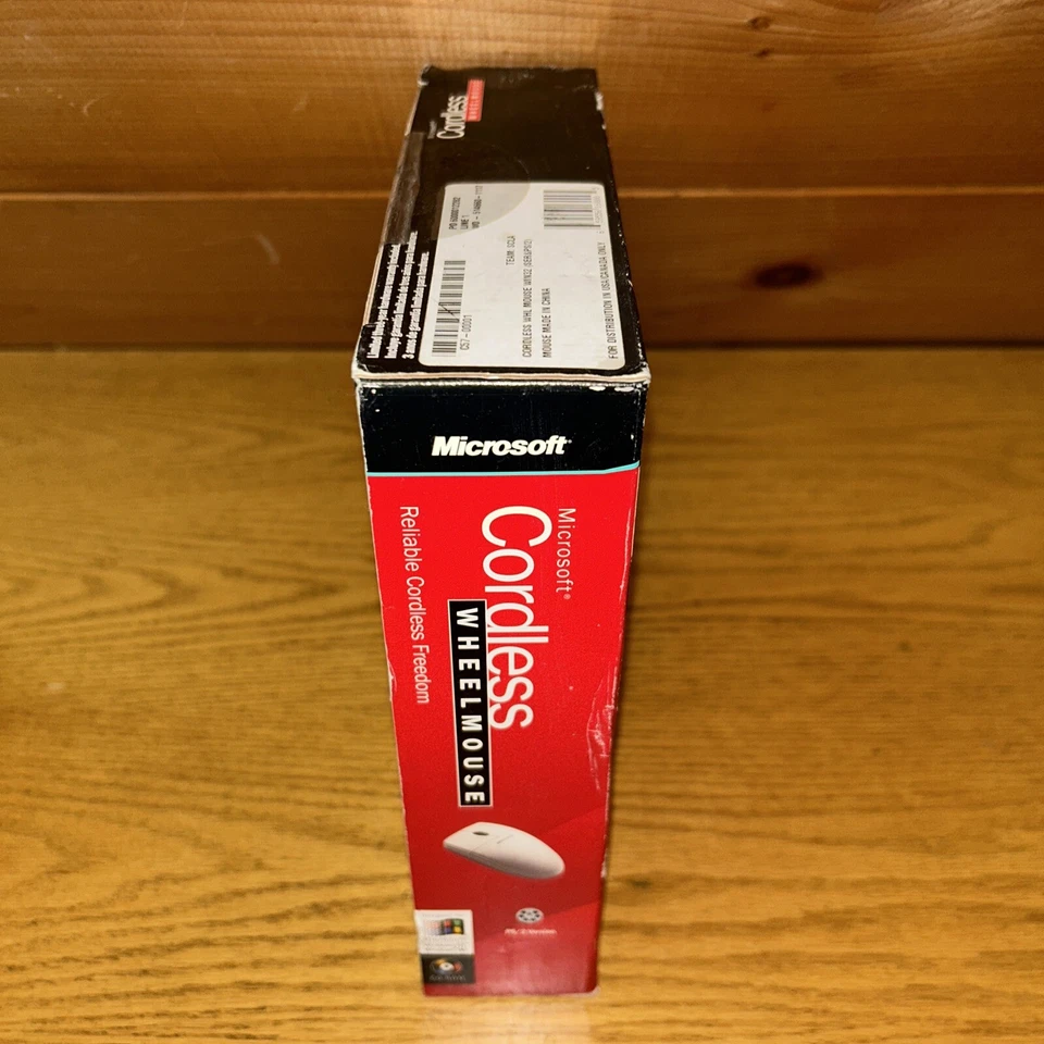 Vtg New Microsoft Cordless Wheel Mouse Wireless Digital Receiver Box 1999 - Image 4 of 4