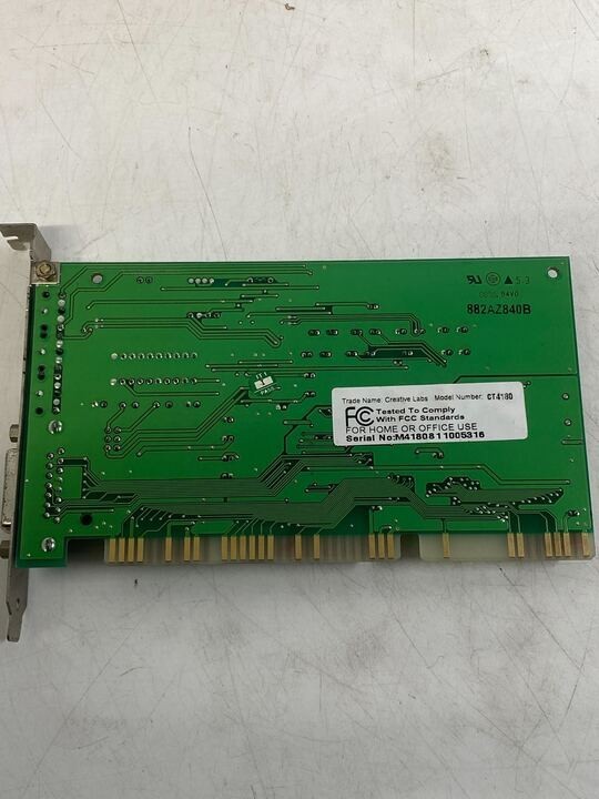 Creative Labs CT4180 Vibra 16 Vintage 16-Bit ISA Sound Card | eBay