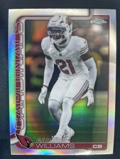 2025 Topps Chrome Football #6 Garrett Williams Refractor Arizona Cardinals