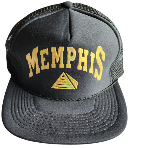 Vintage 1992 Elvis Presley Memphis Pyramid Trucker Hat USPS Stamp Licensed Cap