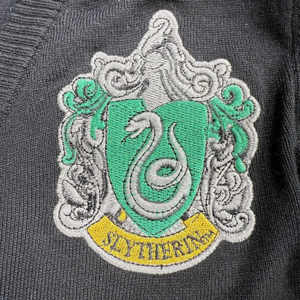 Cárdigan Harry Potter Slytherin Niñas Para Mujer Grande Negro Cresta Hot Topic Nuevo Con Etiquetas Foto 4 de 4