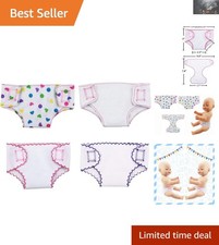 4-Pack Adjustable Doll Underwear for 14-18 Inch Dolls - Safe  Fun Play Scenario