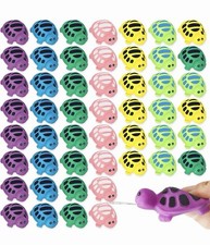 DEEKIN 24 Pieces Turtle Bath Toy Baby Rubber Water Squirting Turtle Toy Bulk Sea