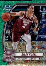 2024-25 Bowman University Chrome #70 Riley Kugel Green Shimmer Refractor