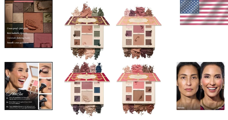 Juego de paleta facial completa para glamour navideño Foto 2 de 4